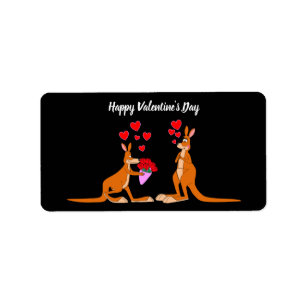 Etiqueta Dia de os namorados Kangaroos