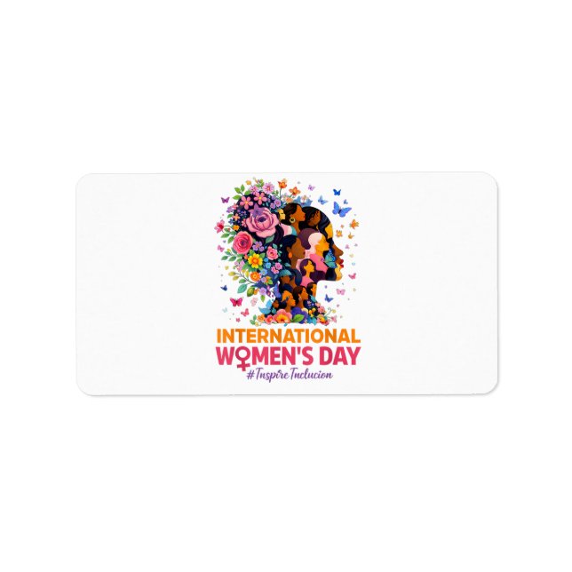 Etiqueta Dia Internacional da Mulher (Frente)