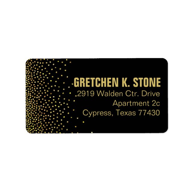 Etiqueta Diamantes no Sky Mailing | preto (Frente)