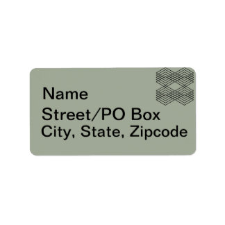 Etiqueta Diamantes preto e branco grandes XL horizontal