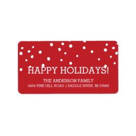 Etiqueta Dias Modernos Feriados Endereço de Natal