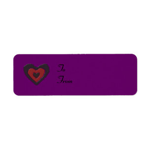 Etiqueta Dicas Personalizadas De Presente Do Coração Do Cor