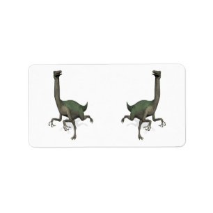 Etiqueta Dinossauro Gallimimus