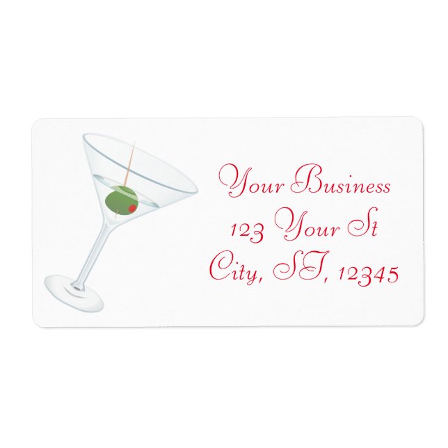 Etiqueta Dirty Olive Martini Thunder_Cove (Frente)