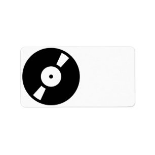 Etiqueta disco de vinil retrô