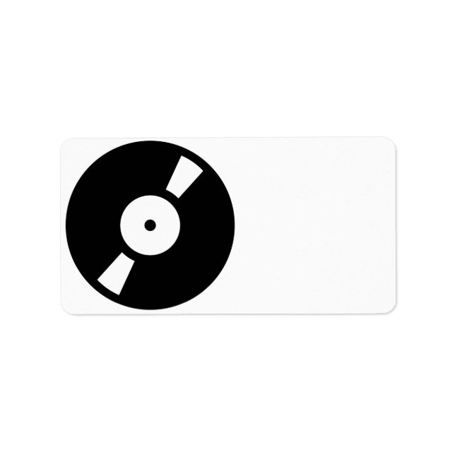 Etiqueta disco de vinil retrô (Frente)