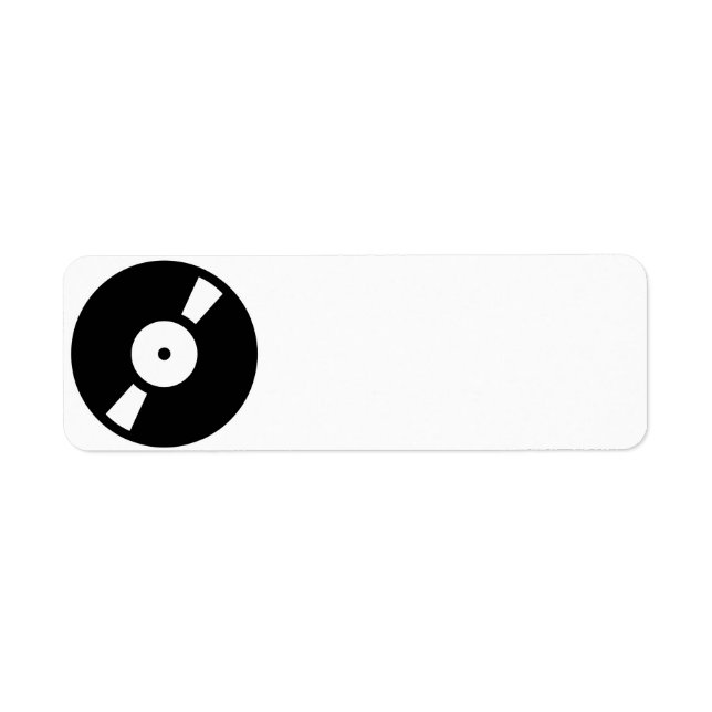 Etiqueta disco de vinil retrô (Frente)