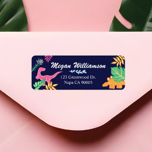 Etiqueta Diversão, Negrito e Colorida Folhas de Selva de Di