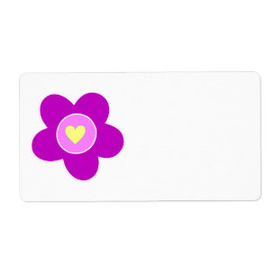 Etiqueta Divertimento da flor
