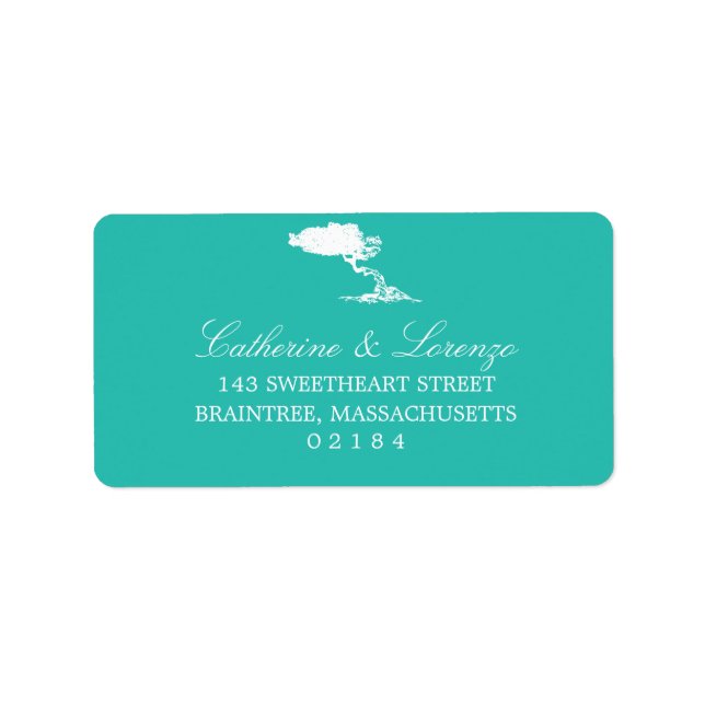 Etiqueta Divi Dree Aruba | Endereço (Frente)