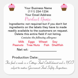 Etiqueta do adesivo com Comida de algodão DELAWARE