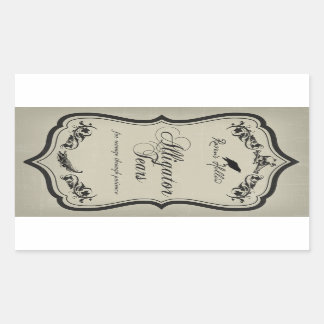 Etiqueta do adesivo das lágrimas de alinhamento