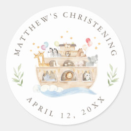 Etiqueta do adesivo de arca de Noah