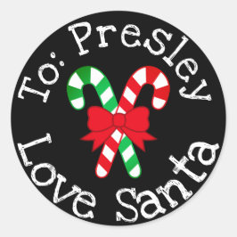 Etiqueta do Adesivo de Presente de Natal Personali