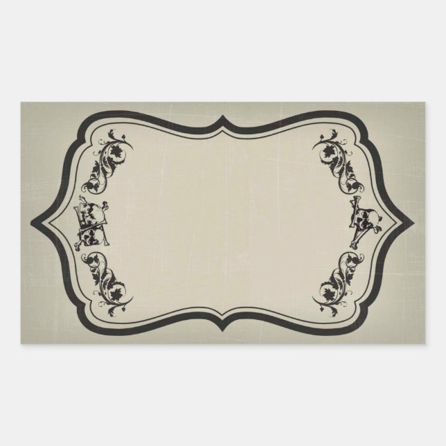 Etiqueta do adesivo do vazio Halloween com crânios (Frente)