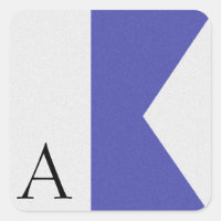 Etiqueta do alfabeto da bandeira de sinal náutico