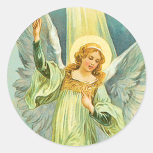 Etiqueta do anjo do Natal