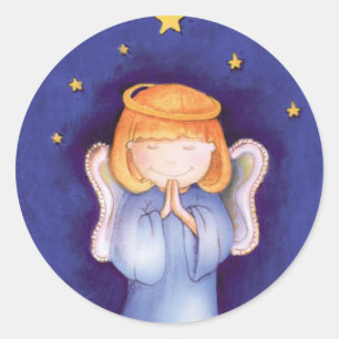 Etiqueta do anjo do Natal