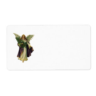 Etiqueta do anjo do Natal
