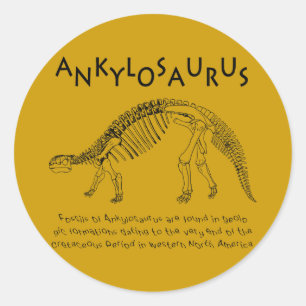 Etiqueta do Ankylosaurus