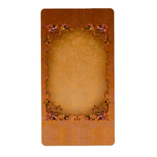 Etiqueta do Apothecary de brocado do verão