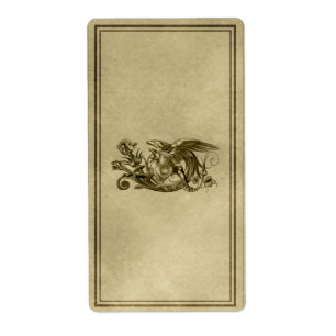 Etiqueta do Apothecary de Gryphon