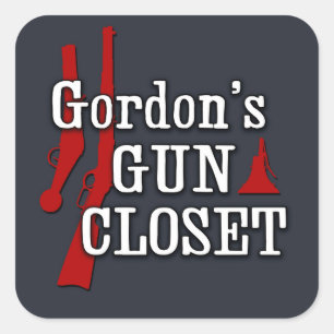 Etiqueta do armário da arma de Gordon