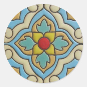 Etiqueta do azulejo 5 de Talavera