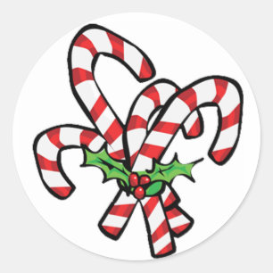 Etiqueta do bastão de doces do Natal