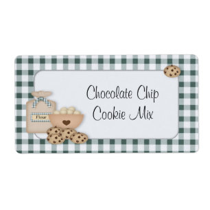 Etiqueta do biscoito da microplaqueta de