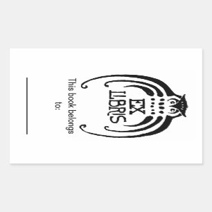 Etiqueta do Bookplate da coruja
