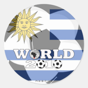 Etiqueta do campeonato do mundo de Uruguai