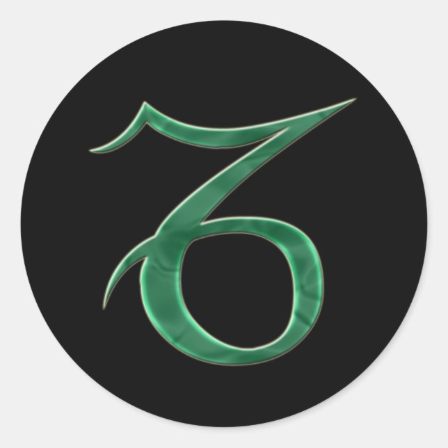Etiqueta do Capricórnio #3 (Frente)