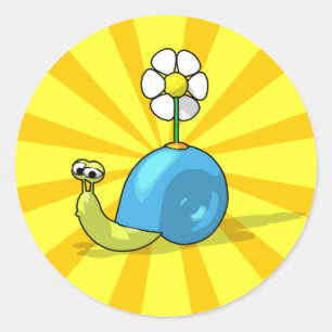 Etiqueta do CARACOL do GIRASSOL