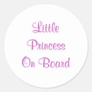 Etiqueta do carro da princesa