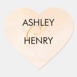 Etiqueta do casamento da aguarela do abricó, Tag