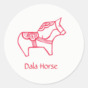 Etiqueta do cavalo de Dala do sueco