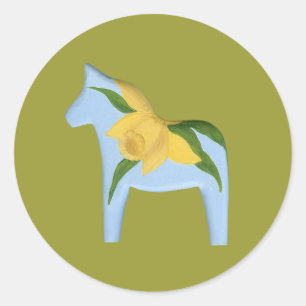 Etiqueta do cavalo do Daffodil
