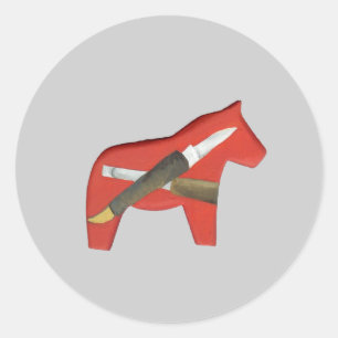 Etiqueta do cavalo do Woodcarver