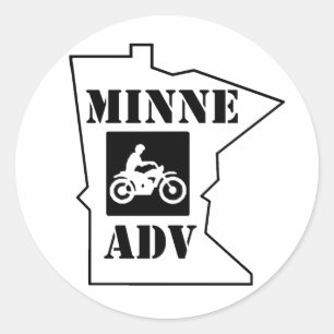 Etiqueta do círculo de MinneADV