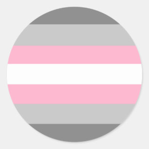 Etiqueta do círculo do orgulho de Demigirl