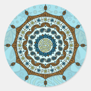 Etiqueta do cobre da fantasia de Mehndi