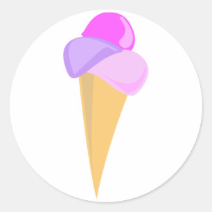 Etiqueta do cone do sorvete