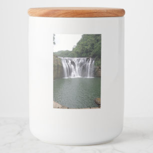 Etiqueta do contêiner da Comida de cascata
