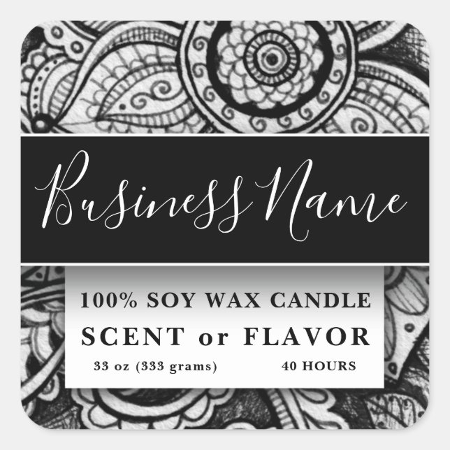 Etiqueta do contêiner de comida Étnica Exótica em  (Frente)