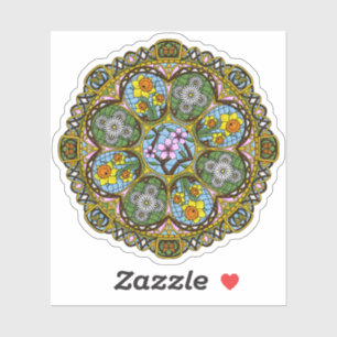 Etiqueta do contorno de Nouveau do primavera