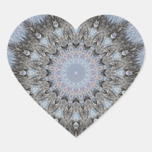 Etiqueta do coração de Dreamcatcher da mandala