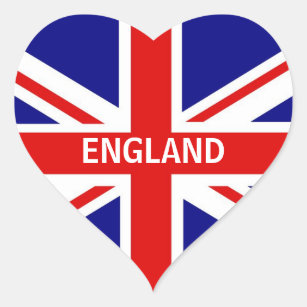 Etiqueta do coração de Inglaterra