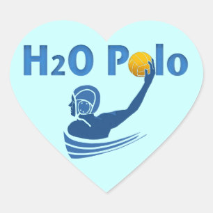 Etiqueta do coração do polo de H2O