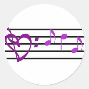 Etiqueta do coração dos funcionarios da música